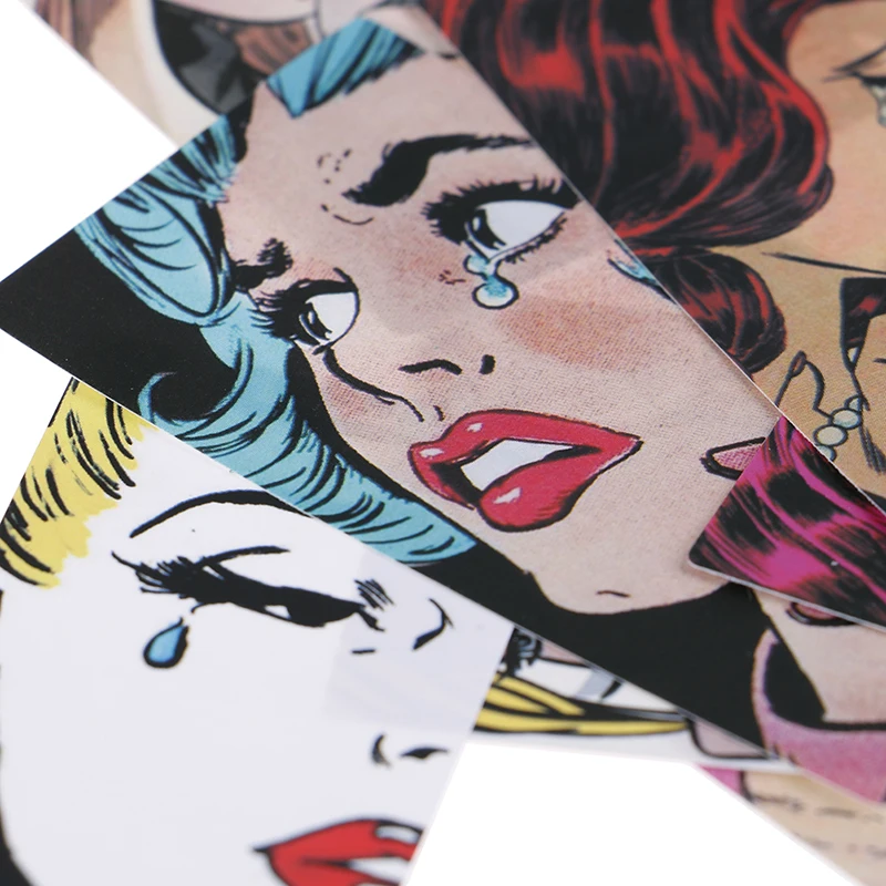 14 шт./ретро сексуальные красивые Стикеры для девочек ноутбука автомобиля