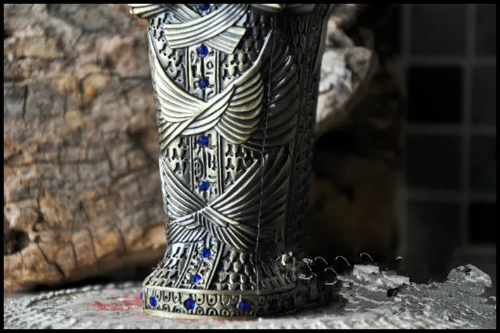 Металлическая ручка коробки египетский фараон фигурка подарок контейнер для