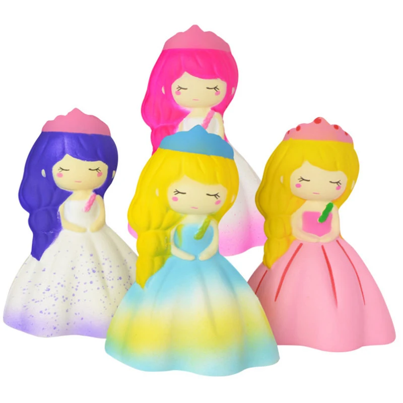 Jumbo Kawaii Princess Girl Мягкая кукла медленно восстанавливающая форму мягкая сжимаемая