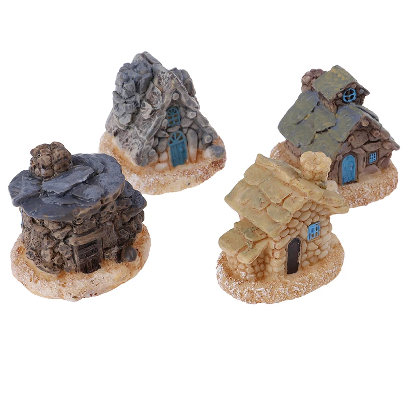 Каменный дом искусственное ремесло микро ландшафтное украшение для рукоделия из