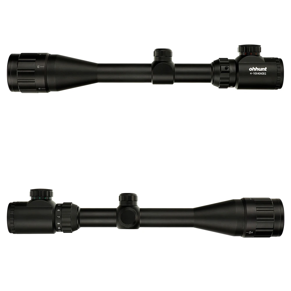 Тактический Оптический прицел ohhunt 4 16X40 AOEG Mil Dot для винтовки с красной и зеленой