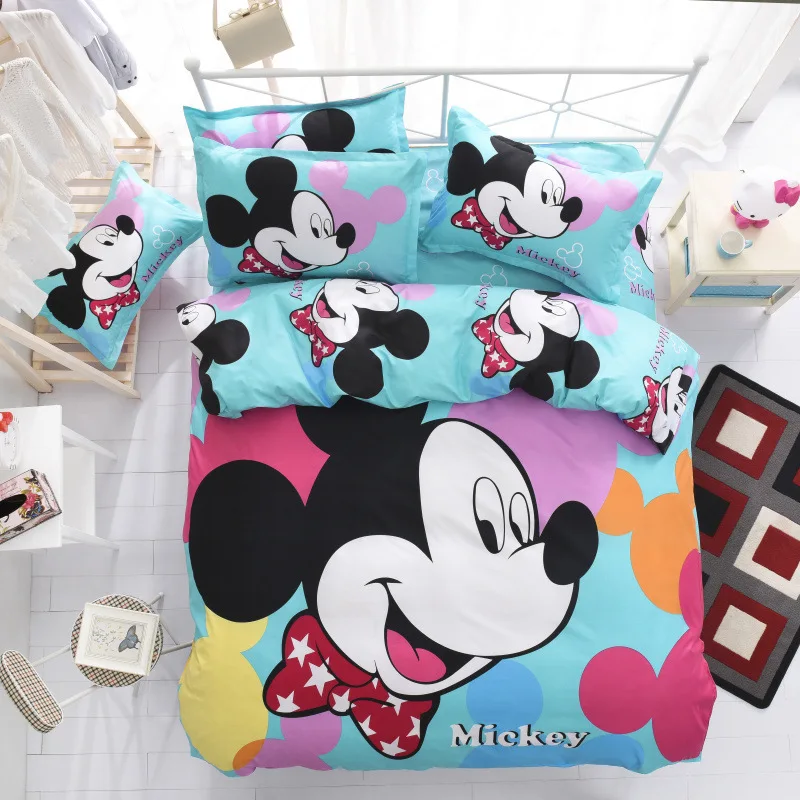 Disney Микки Маус детские комплекты постельного белья мультфильм девушки