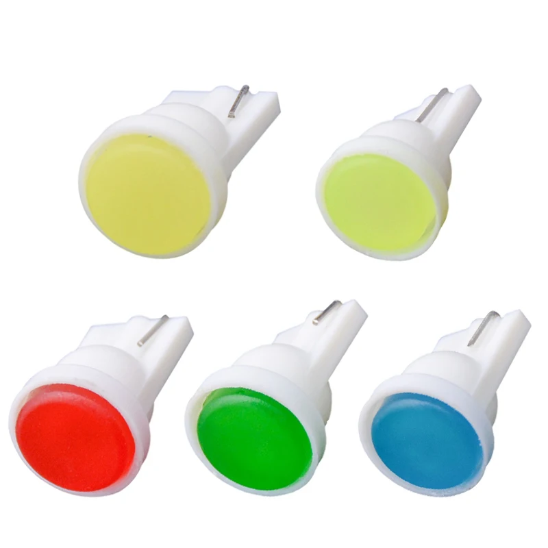 

300PCS/Lot T10 F10 1.5W 1SMD W5W 147 168 Wedge Door Instrument Side Light Bulb Lamp Car Ceramic LED Light Flood White Led