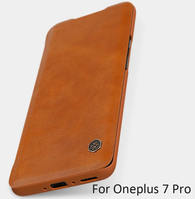 Кожаный чехол книжка Nillkin Qin для Oneplus 7 Pro|Бамперы| |