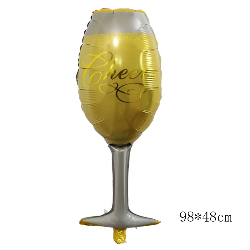 SP00202 long cup 1 шт. большое шампанское вино чашка фляга для виски шар алюминиевая фольга гелий Свадьба Любовь День рождения, вечеринка, фестиваль украшения Globo - Цвет: SP00202 long cup