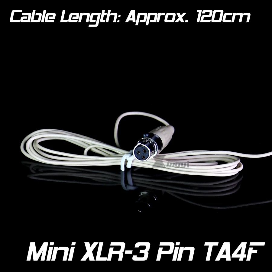 Мини XLR 3 контактный TA3F головное крепление ушной крючок конденсаторный микрофон