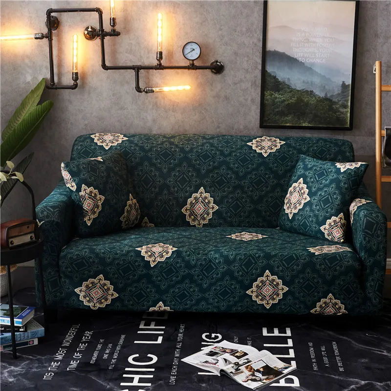 

Modern Geometric Sofa Slipcovers Tight Wrap All-inclusive Slip-resistant Elastic Cubre Sofa Towel Corner Sofa Cover Couch Cover