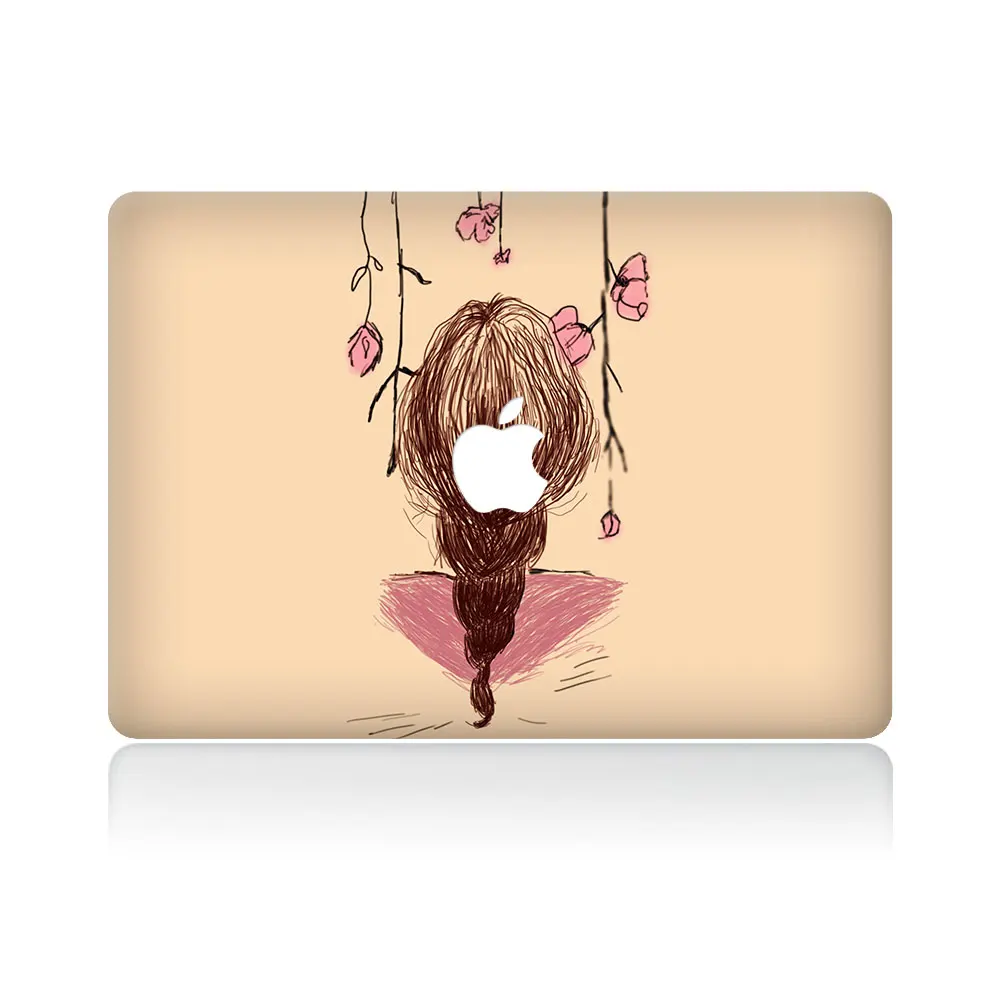 Виниловая наклейка на заднюю панель для девушек сделай сам MacBook Air Pro Retina 11 13 15