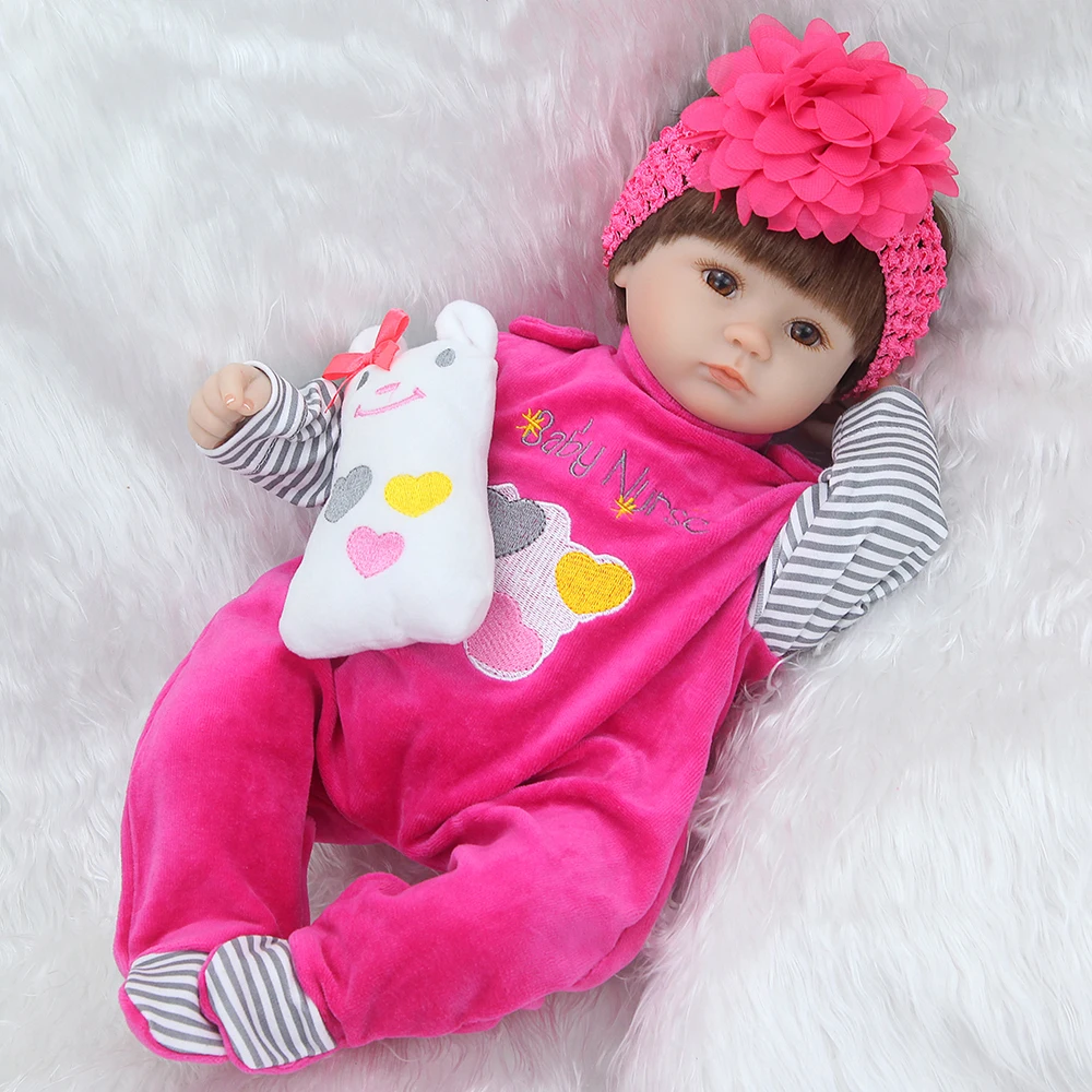 Bebe силиконовая Реалистичная кукла reborn 42 см Детская подарок для девочек