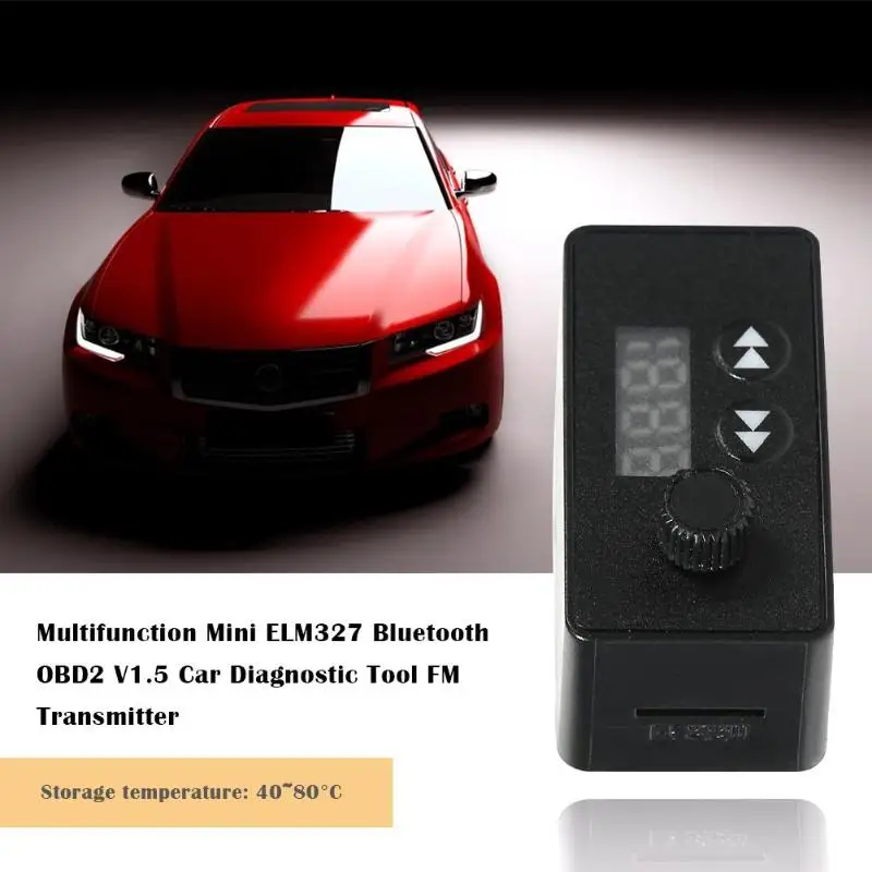 Мини ELM327 Bluetooth OBDII автомобильный тестер V1.5 ABS пластик DC12 ~ 24V 11-18mA диагностический