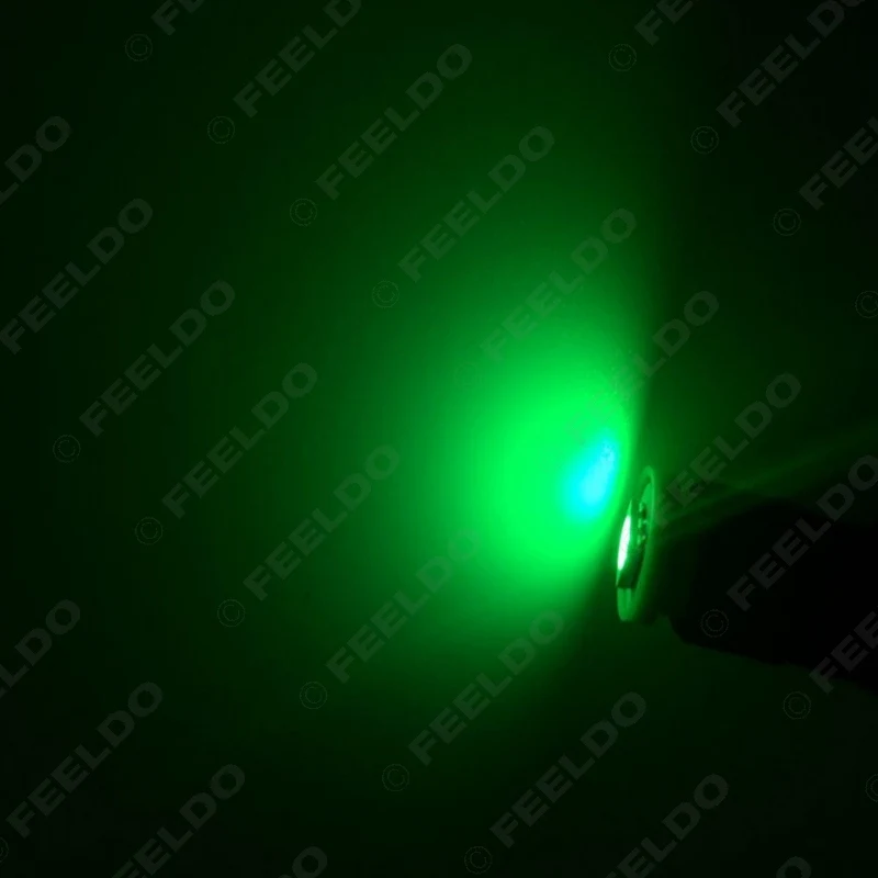 FEELDO Автомобильный светодиодный светильник 2 шт. 12 в пост. Тока T4W 1895 5050 1SMD 1 7 цветов