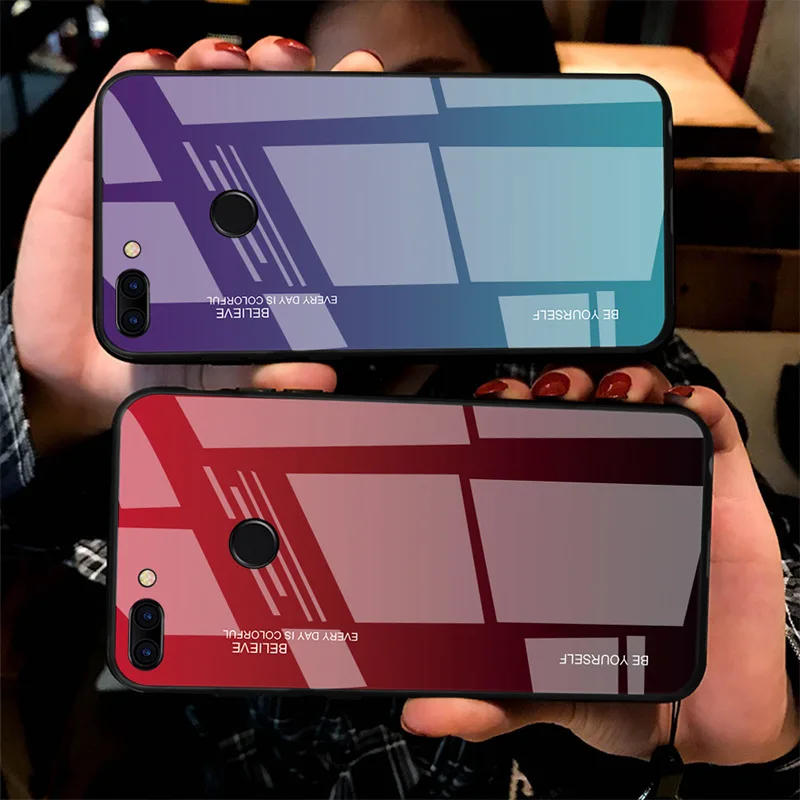 Gradient Glass Case For OPPO A33 Neo 7 A77 A37 R7 Plus R7S Soft TPU Full for A79 A59 A57 Protective Cover Bumper |