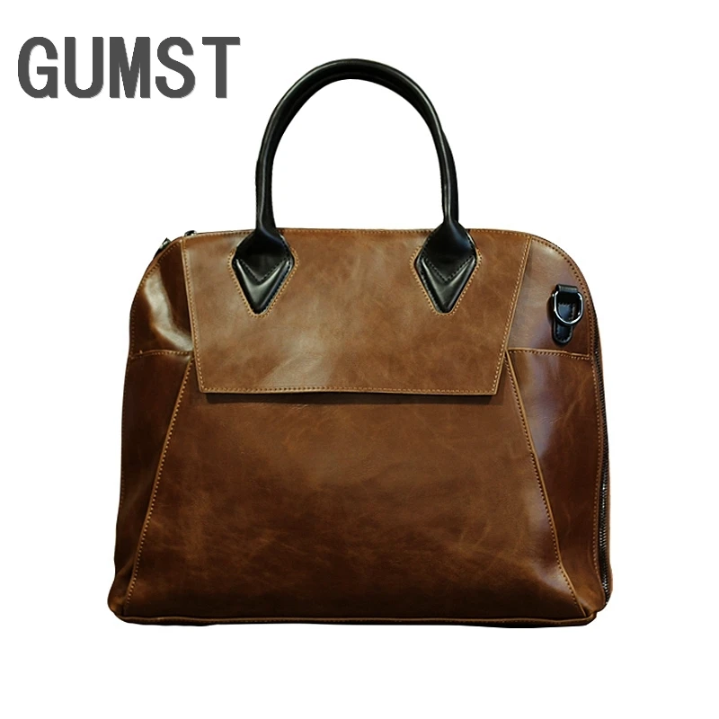 Портфель GUMST мужской в ретро стиле сумка для ноутбука 13 дюймов деловой