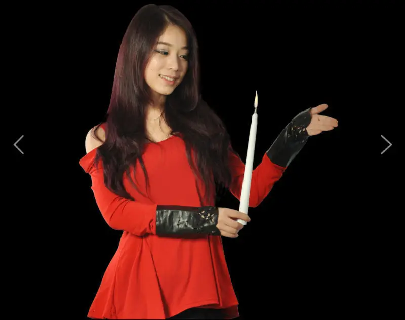 Бесплатная доставка 2 шт. показ в виде белых свечей волшебные трюки сценические