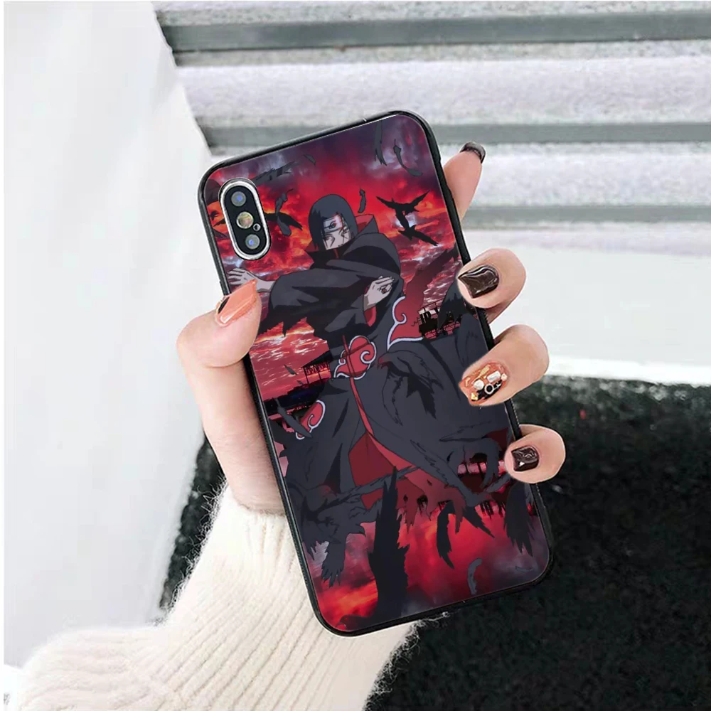 Рельефный силиконовый чехол с аниме наруто для iPhone 5 женский 6 6S Plus 7 8 11 Pro X XS Max XR |