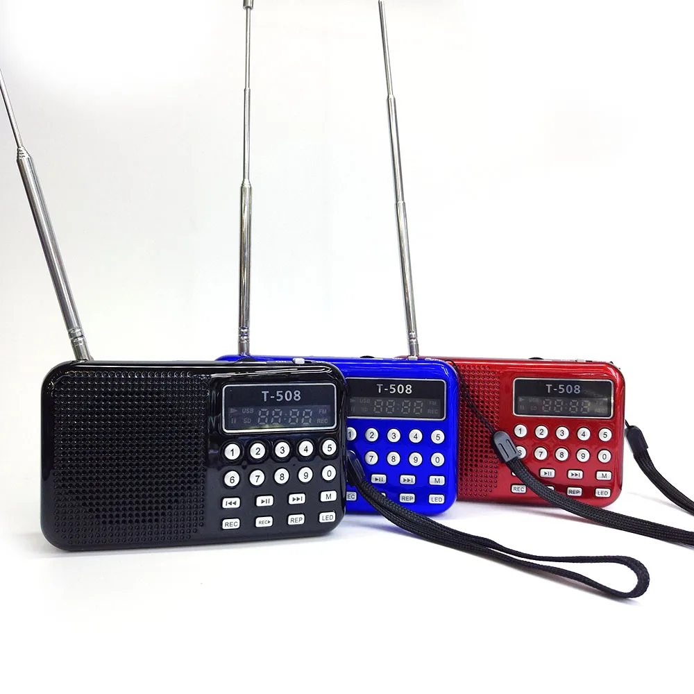 

Portable FM Radio Speaker Mini FM Radio Receiver With Stereo Loudspeaker Support FM USB Micro TF Card MP3