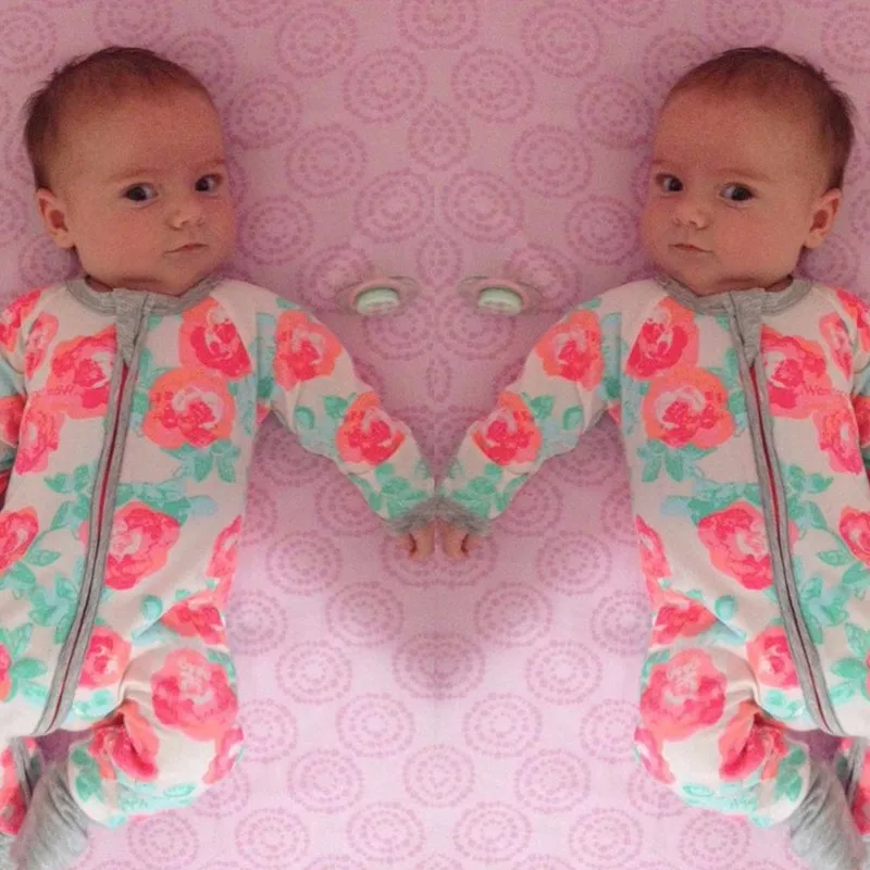 Комбинезоны для маленьких девочек с цветочным узором комбинезоны длинными