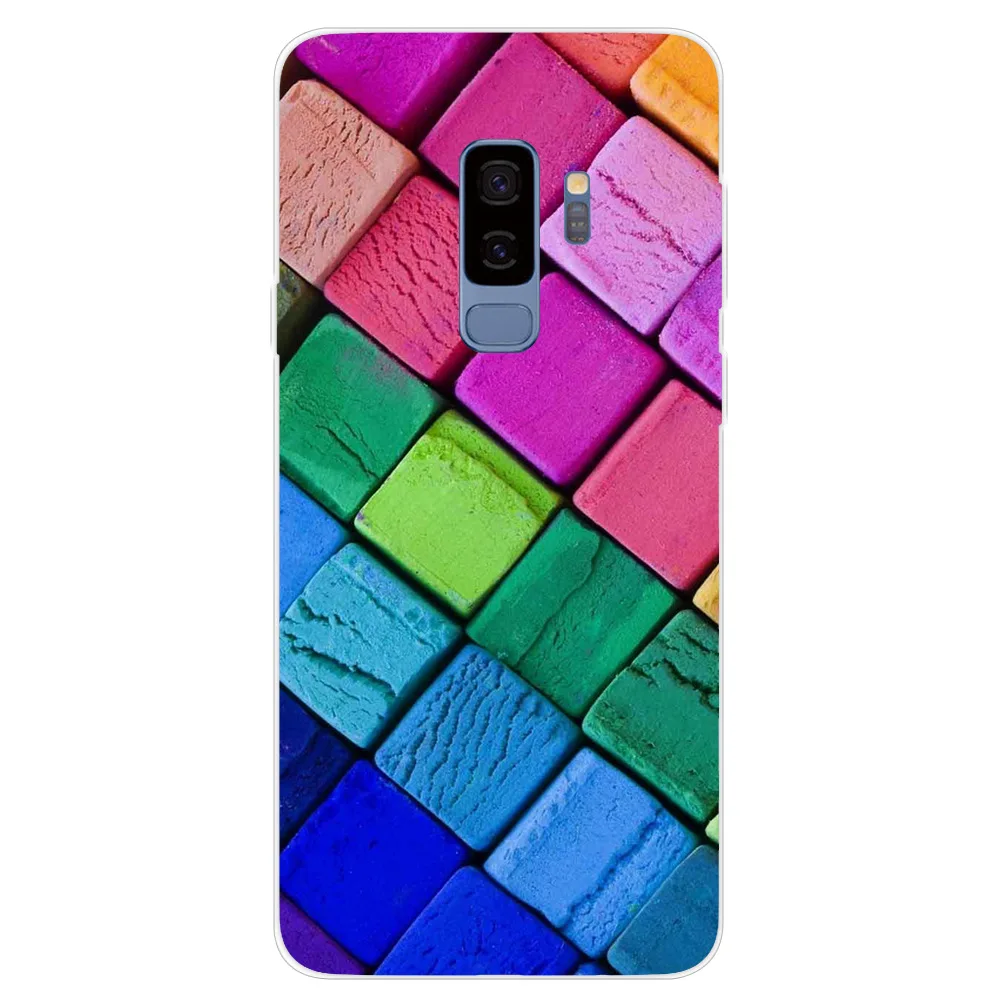 Чехол из ТПУ с мультяшными животными цветами для Samsung Galaxy S9 Plus чехол телефона