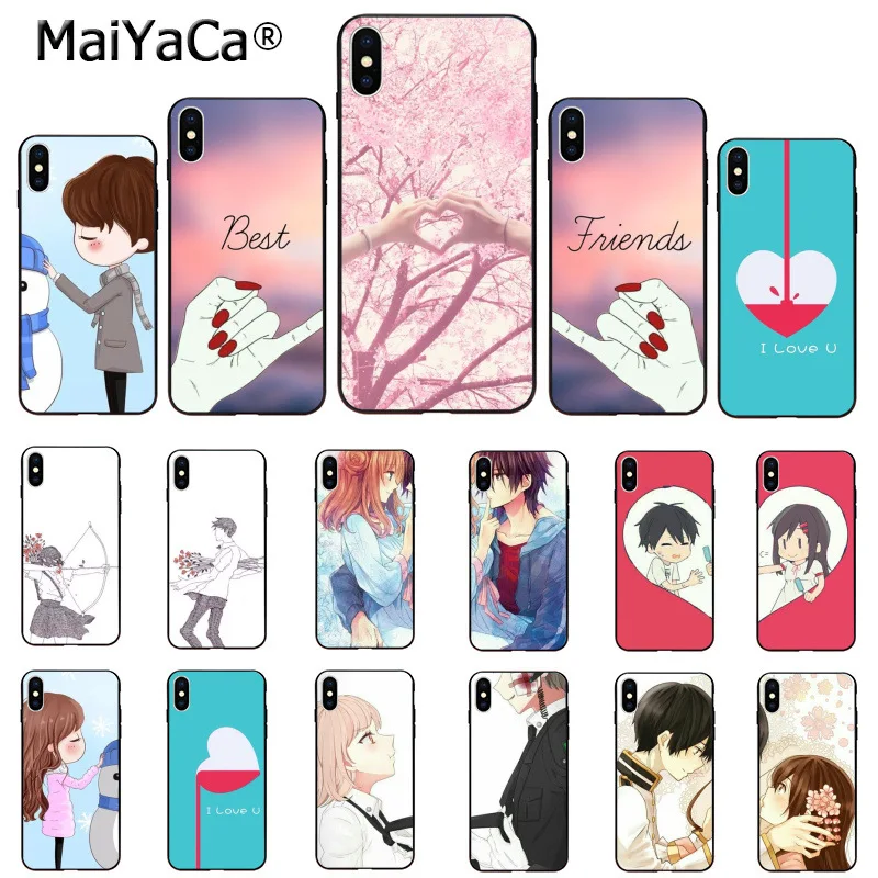 MaiYaCa роскошные высококачественные аксессуары для телефонов лучший друг Apple iPhone 8 7