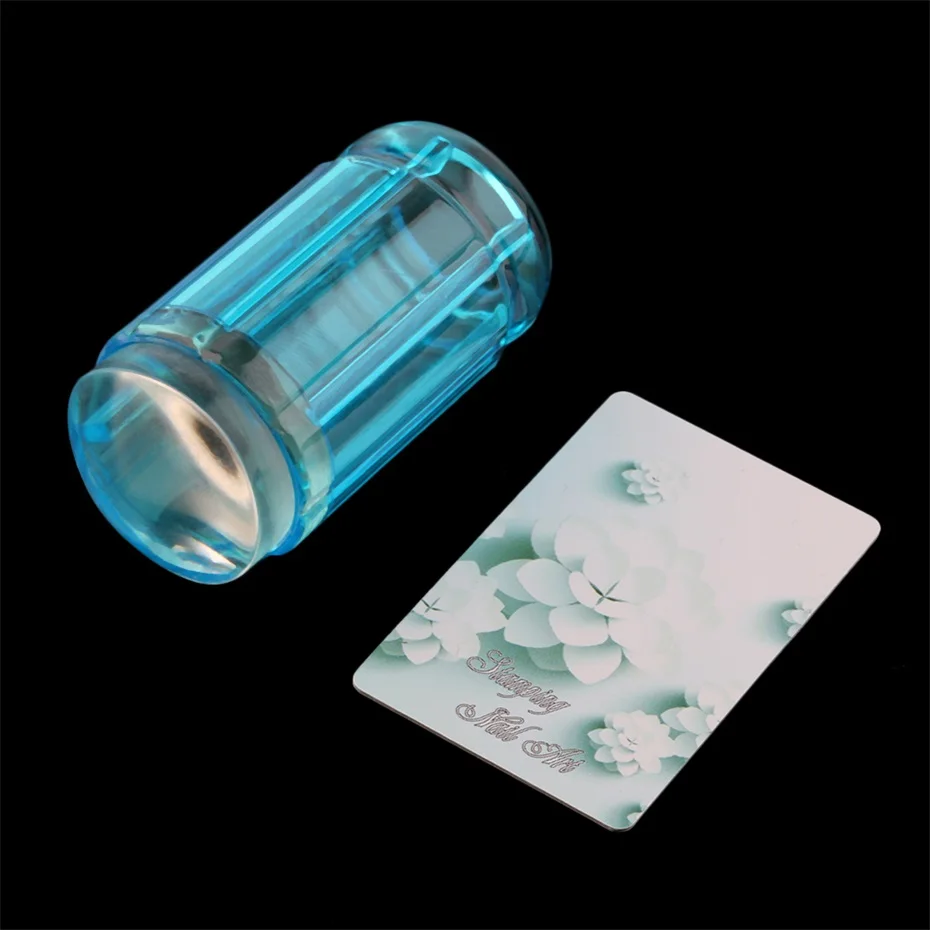 Фотообои см 2 шт. штамп + скребок прозрачный для ногтей полировки ногтей|clear jelly