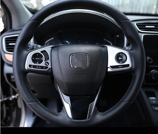 2 шт./компл. накладка на руль автомобиля с блестками отделка интерьера для Honda CRV 2017