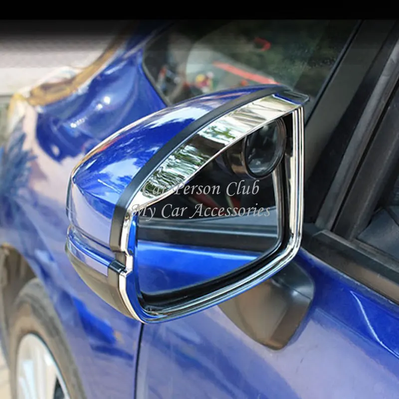 

For Honda CR-V CRV 2017 2018 2019 Rear View Mirror Rain Eyebrow Cover RearView Frame Panel Trims Chrome Car-Styling Accessories