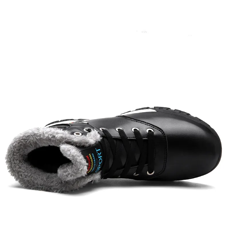 Anti Skidding Men Brand Fashion Sneakers Big Size 39-48 Winter Boots Plush Lining Warm Ankle Shoes | Обувь