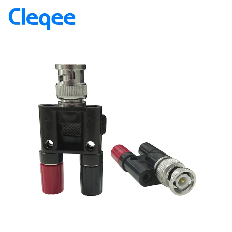 Cleqee P7009 5 шт. BNC штекер для двух двойных банановых разъемов RF адаптер соединитель |