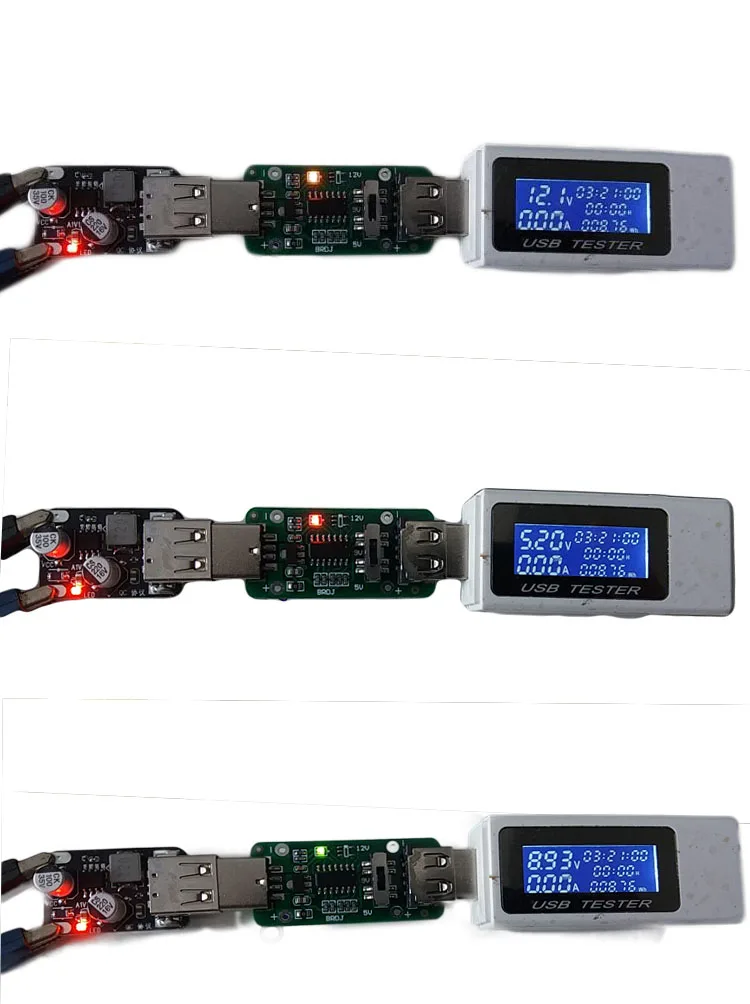 Модуль быстрой зарядки DC USB/12В 24В до QC3.0 Быстрая зарядка 5В 9В 12В для автомобиля