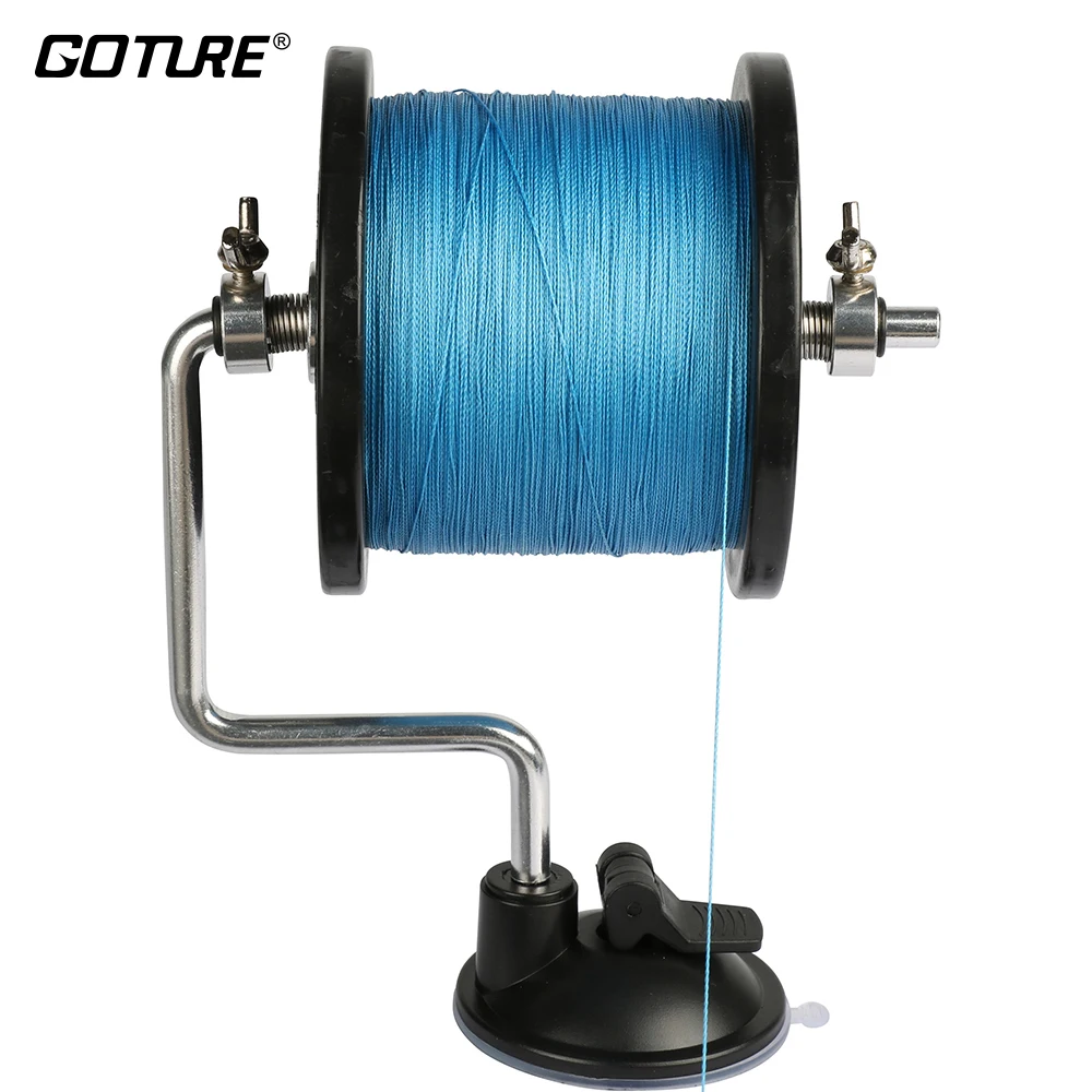 

Goture Fishing Line Reel Spool Spooler System Tackle Silver Aluminum Exclusive Design Line Bobbin/Spool Winder Winding Device