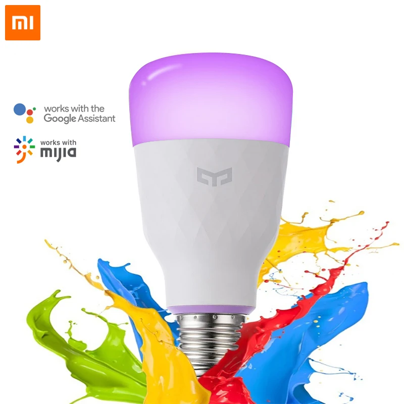 Оригинальный Xiaomi Yeelight Smart светодиодная RGB Лампочка красочные E27 10 W 800 люмен умная