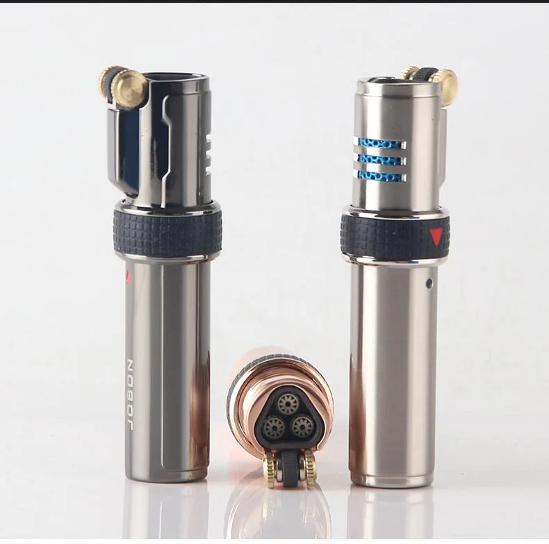 Jobon metal slim 3 Jet turbo газовая зажигалка, функция блокировки ветрозащитная Зажигалка 89*19*19 мм