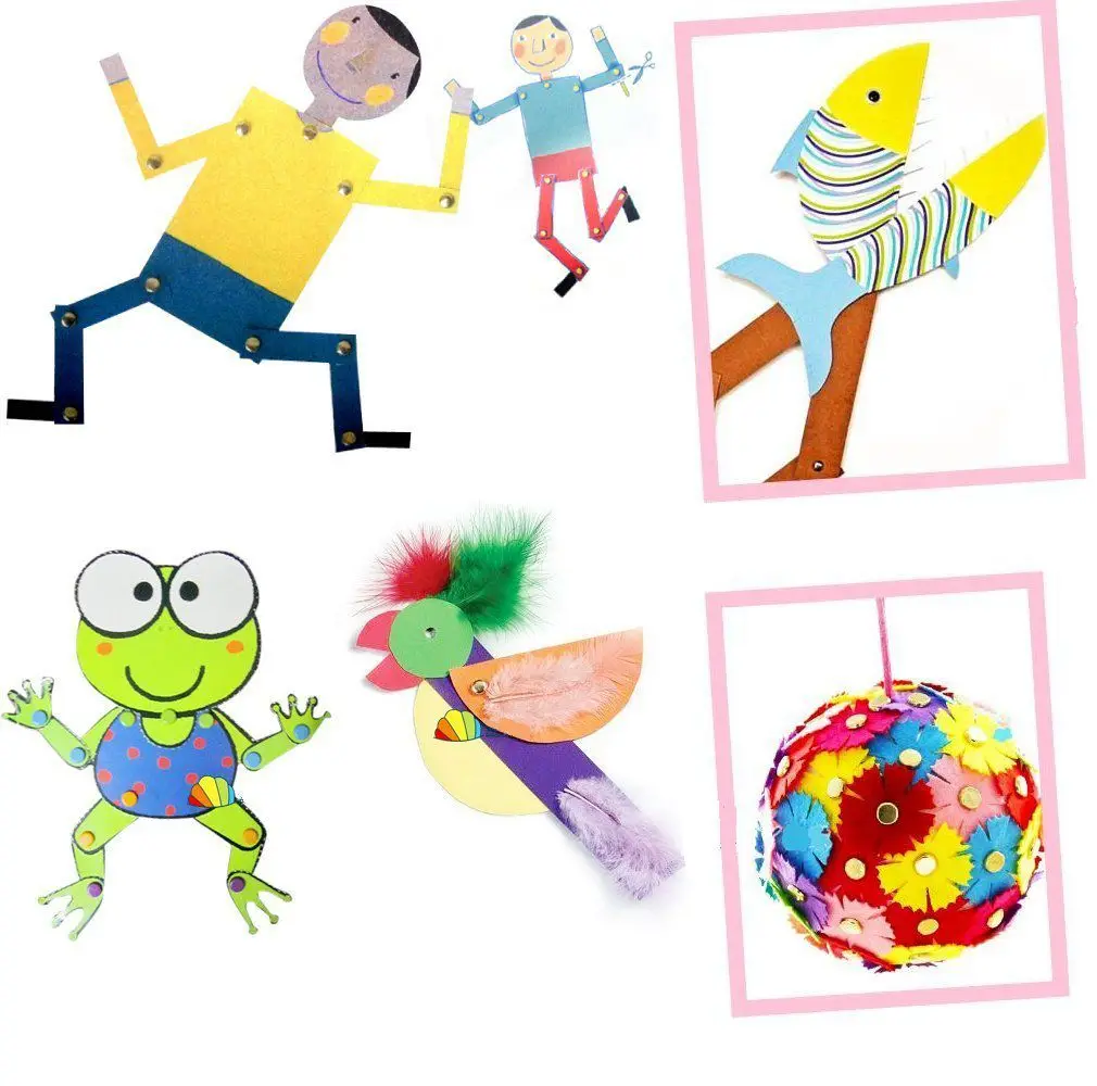 Набор из 200 миниатюрных парижских крепежных элементов разноцветная бумага для