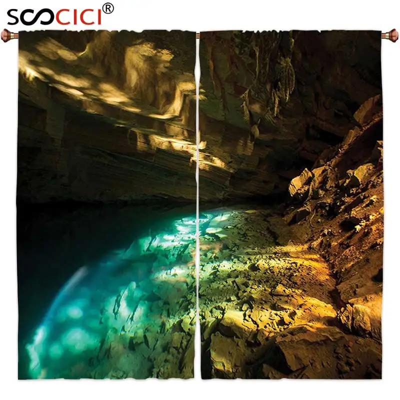 Оконные шторы обработаны 2 панелями коллекция украшений из натуральной пещеры