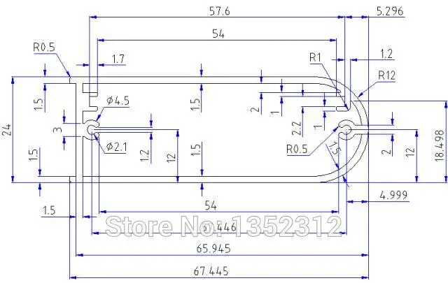 Алюминиевая коробка для электронного проекта PCB Корпус Корпуса корпуса DIY