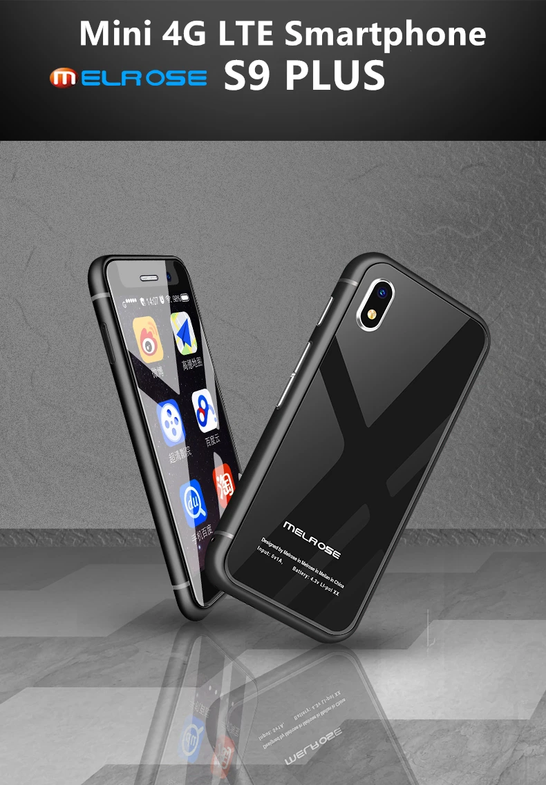 Супер мини 4G LTE смартфон Melrose S9 PLUS 2,45 дюймов маленький экран ультра тонкий MTK6737 1 ГБ 8 ГБ маленький Android 7,0 мобильный телефон