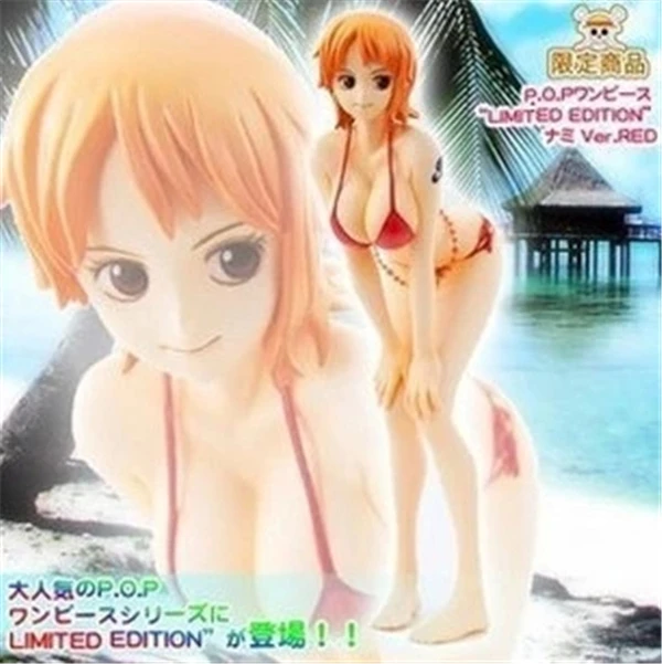 Аниме цельный купальник Nami POP сексуальная фигурка коллекционная игрушка 18 см