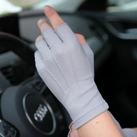 autumn winter sunscreen gloves male thin style breathable non slip driving semi finger mans summer half fingers mittens sz009w