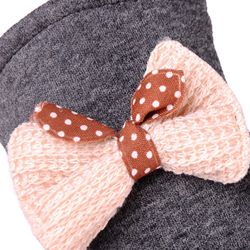 Sweet Bow Tie Winter Gloves Warm Fur Cotton Full Finger Mittens Touchscreen for Lady Designer Women | Аксессуары для одежды