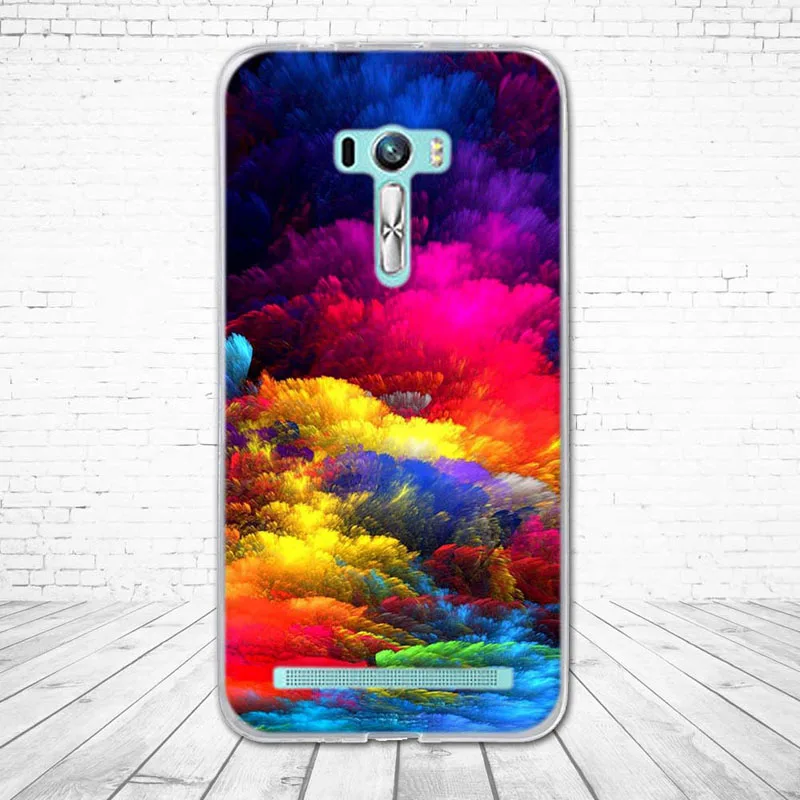 Мягкий силиконовый чехол для телефона Asus ZenFone Selfie ZD551KL 5 дюймов из ТПУ с принтом