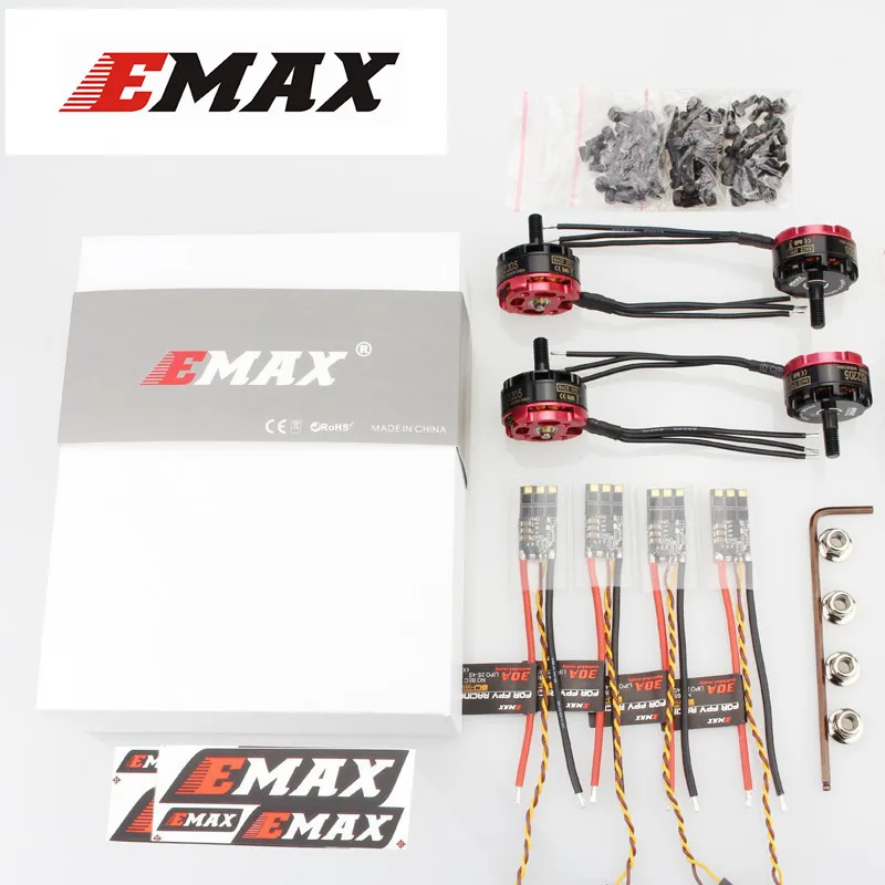 Высококачественный бесщеточный двигатель EMAX RS2205 2300 кв 2600 RaceSpec с 3-4S 30A BLHeli для