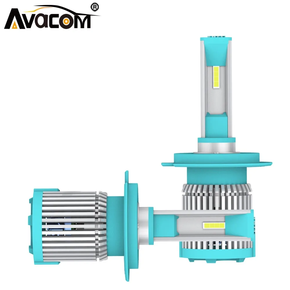 Avacom 2 шт. светодиодный передняя фара мотоцикла 6500 K 12 V 72 W фары для H4 HS1 налобный