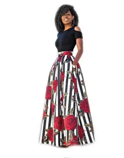 Большие размеры макси платья женская традиционная африканская одежда принт