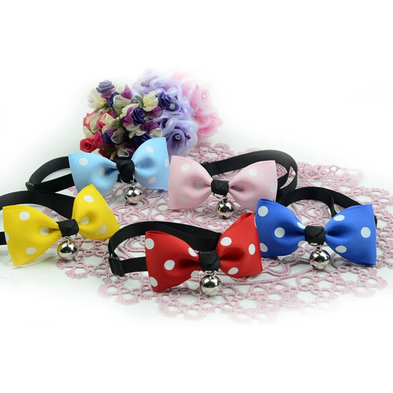 1 шт. регулируемый галстук бабочка для домашних питомцев украшенный