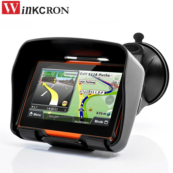 GPS навигатор для мотоцикла и автомобиля 4 3 дюйма 8 ГБ 256 Мб FM радио|motorcycle gps