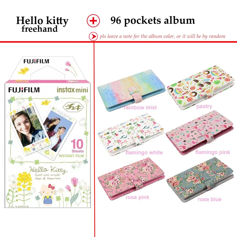 Пленка Fujifilm Instax Mini Hello Kitty 10 листов для 9 8 7s 70 90 25 мгновенная полироидная камера
