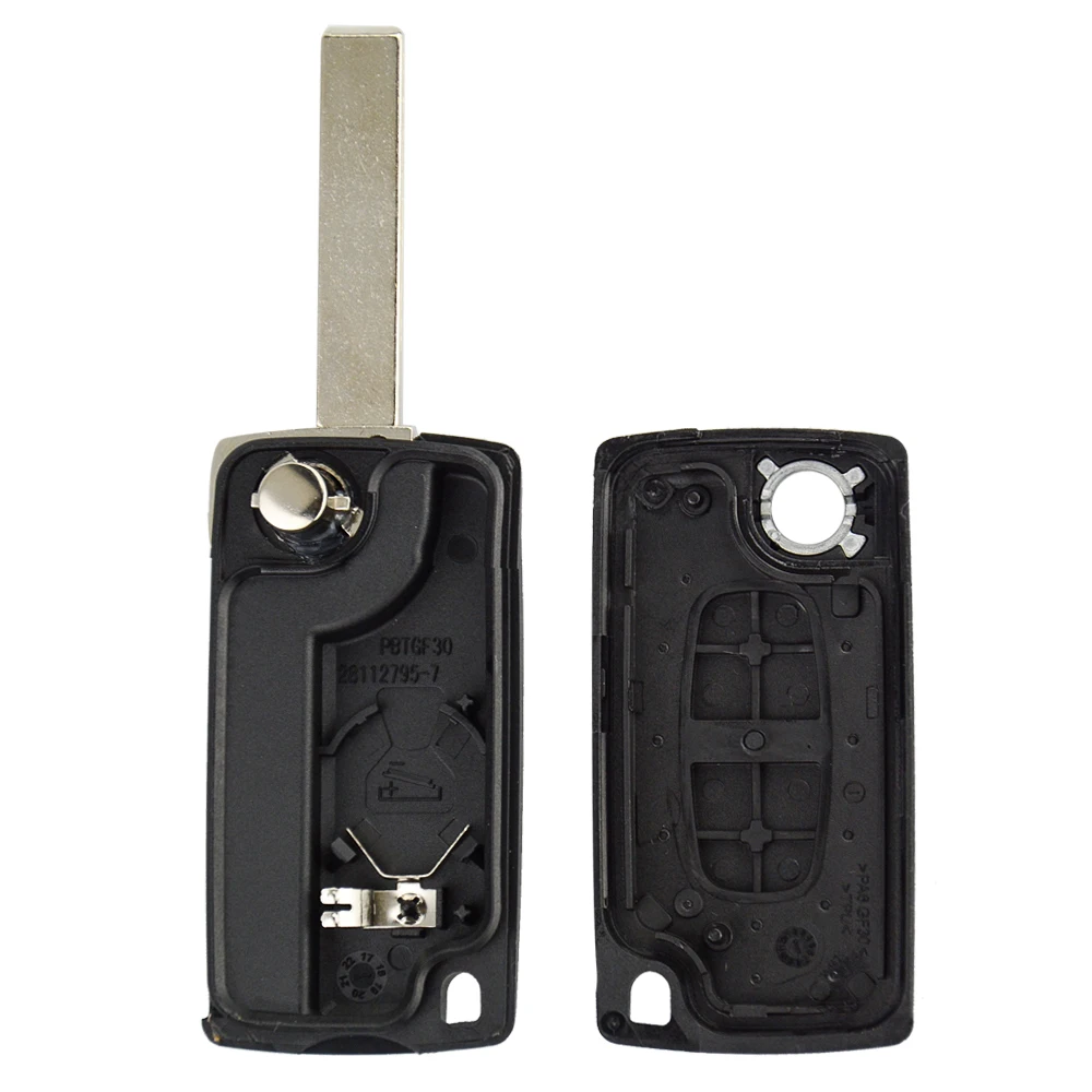 Чехол брелок OkeyTech для выкидного ключа с 2 кнопками Peugeot 107 207 307 307S 308 407 607 Citroen C2 C3 C4 C5