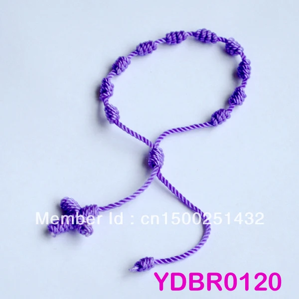 (Минимальный заказ составляет $10) 6 шт фиолетовый Decenario завязанные четки стильные