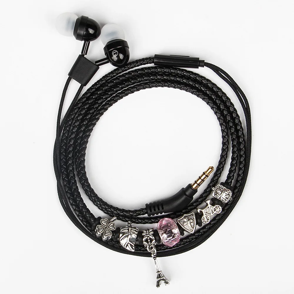 Оригинальный любящее сердце башня узор модные наушники-капельки Pandora Браслеты