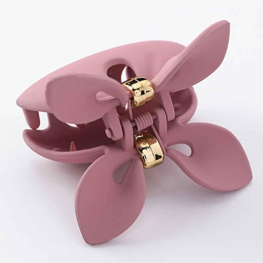 

1 PC Solid Color Acrylic Hair Claws Crabs For Women Girls Make UP Washing Tool Hollow Hairpins Hair Clips Accessories 15 Colors